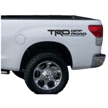 TRD Off Road Decals FIT for Toyota Tacoma Tundra Truck Sticker Set 1 Pair Black Matte