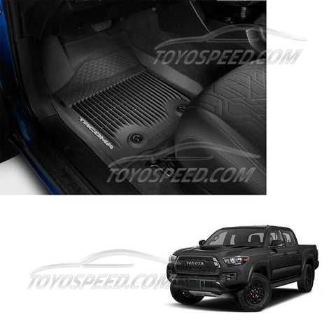 Weather Rubber Fit For Toyota Tacoma 18-20 Double Cab All Floor Liner Mat Genuine