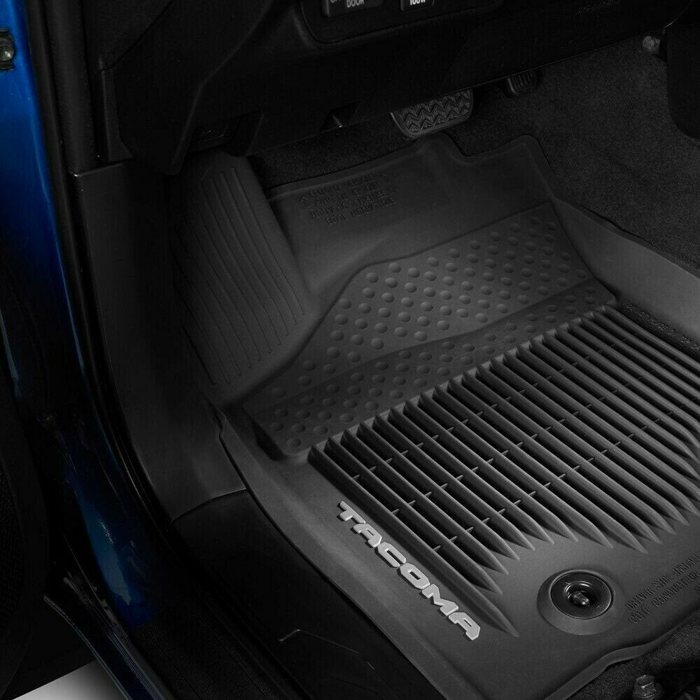 Weather Rubber Fit For Toyota Tacoma 18-20 Double Cab All Floor Liner Mat Genuine