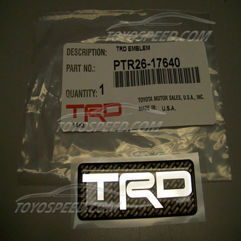 Trd Logo Emblem Toyota Racing Decelopment PTR26-17640 Genuine Totota Part