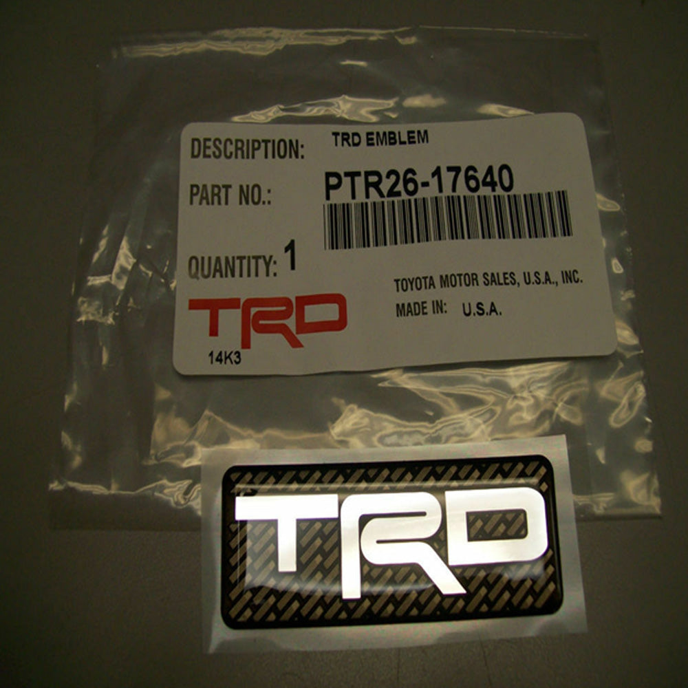 Trd Logo Emblem Toyota Racing Decelopment PTR26-17640 Genuine Totota Part