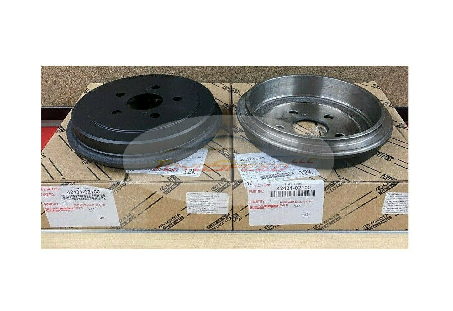 Rear Brake Drums Set of 2 OEM Fit For Toyota Matrix