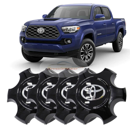 Center Cap Black Wheel Genuine Set 4 Pcs Fit For Toyota Tacoma