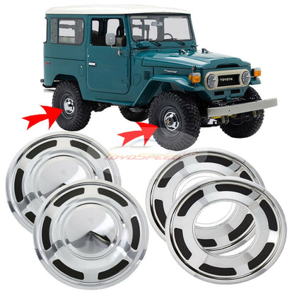 Wheel Cover Hub Cap OEM With Hole Front SET 4 Fit For Toyota Land Cruiser FJ40