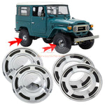 Wheel Cover Hub Cap OEM With Hole Front SET 4 Fit For Toyota Land Cruiser FJ40