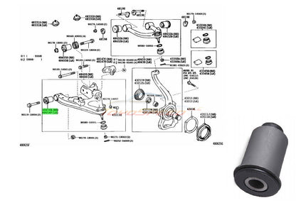 Bush Front Lower Arm No. 1 Fit For Toyota Land Cruiser