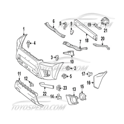 TOYOTA OEM 12-15 Tacoma Front Bumper-Bumper Filler Left 5250304900