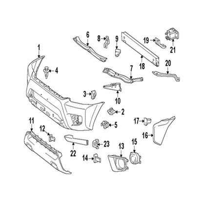 TOYOTA OEM 12-15 Tacoma Front Bumper-Bumper Filler Left 5250304900