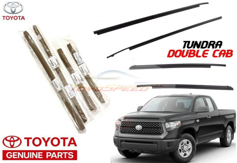 Belt Moulding Weatherstrips Door 4 PCS Set Fit For Toyota Tundra