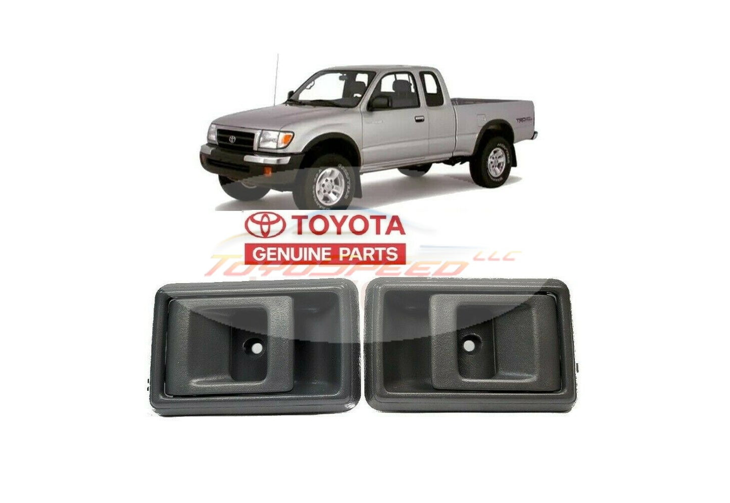 Interior Door Handle Gray Both Fit For Toyota Tacoma