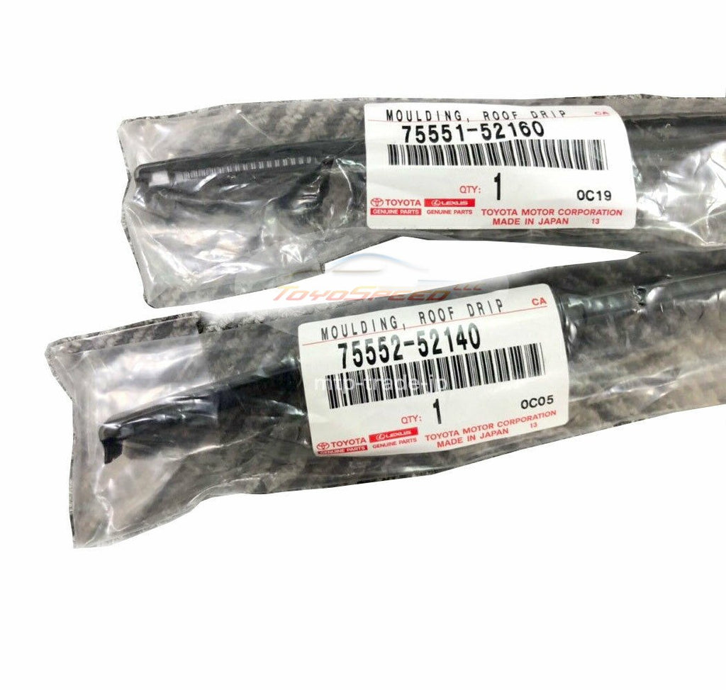 Roof Drip Moulding Side Finish Set Fit For Toyota Yaris TOYOSPEED LLC