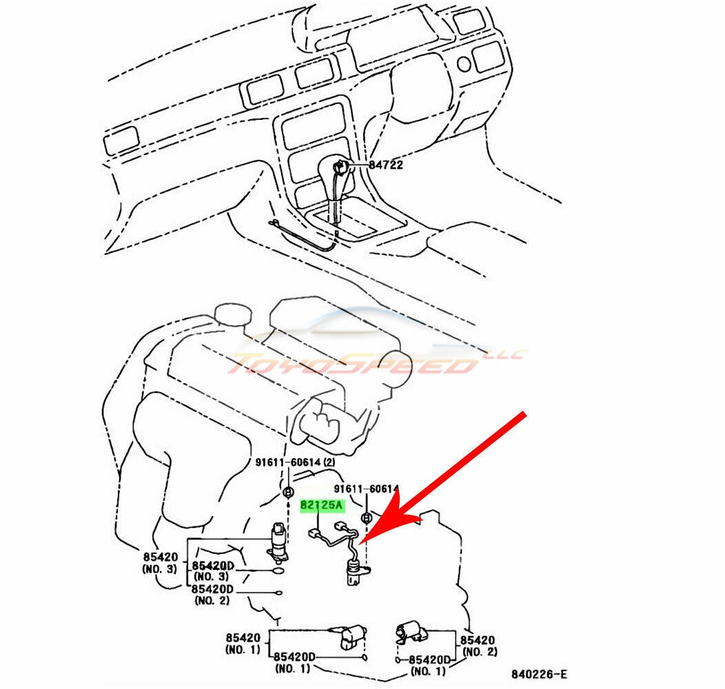 Wire, Transmission Fit For Toyota Camry Avalon Lexus. 82125-33010