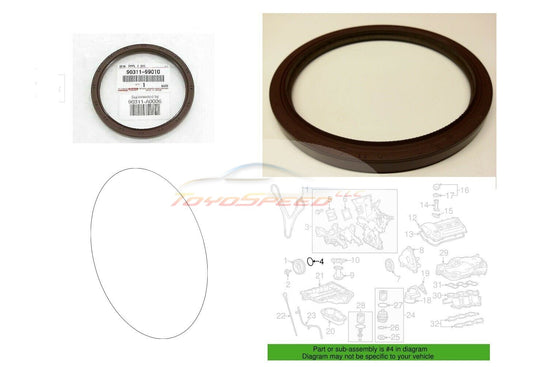 Crankshaft Rear Main Seal Engine Factory OEM Fit For Toyota Tacoma