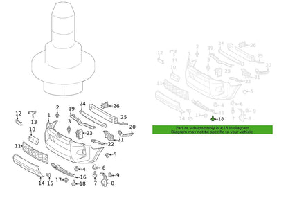 Bumper Bracket Support Genuine Retainer Driver Side Fit For Toyota 4Runner