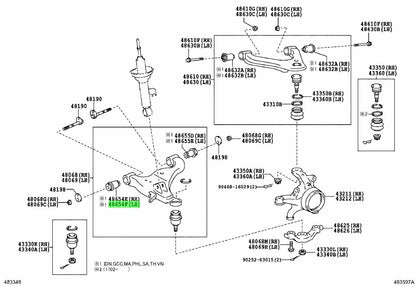 Bush Front Lower Arm Fit For Toyota Hilux