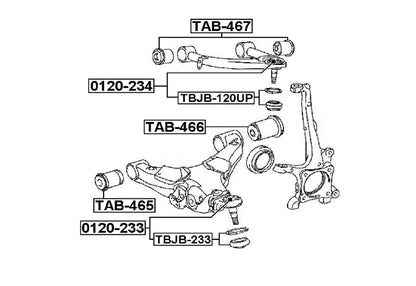 Bush Front Lower Arm OEM Fit For Toyota Land Cruiser