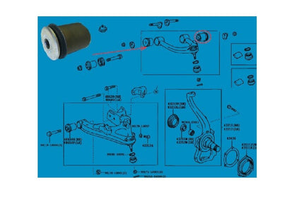 Bush Front Suspension Upper Fit For Toyota Land Cruiser