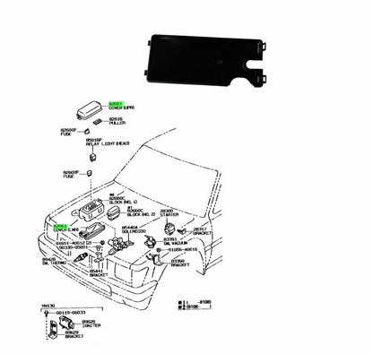 Cover Relay Block No. 1 Lower Fit For Toyota 4Runner