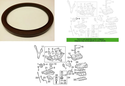 Crankshaft Rear Main Seal Engine Factory OEM Fit For Toyota Tacoma