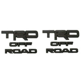 Emblem TRD OFF ROAD Black Overlay Set Bundle Fit For Toyota 4Runner 2014-2021