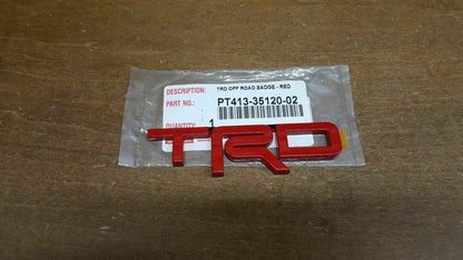 Emblem TRD Red Color Metal Fit For Toyota Tacoma Tundra 4Runner