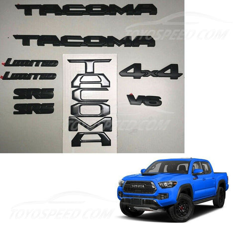 Emblem, Black Out Overlay, Fit For Toyota Tacoma 2016-2020, code: 00016-35890