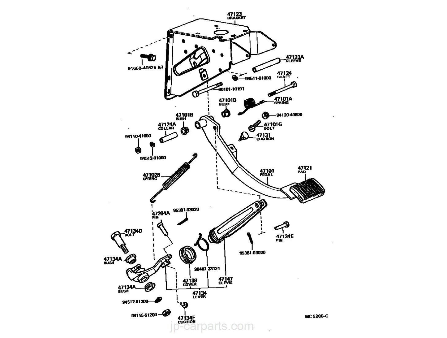 Pedal Pad Set Clutch Break Gas Fit For Toyota Land Cruiser