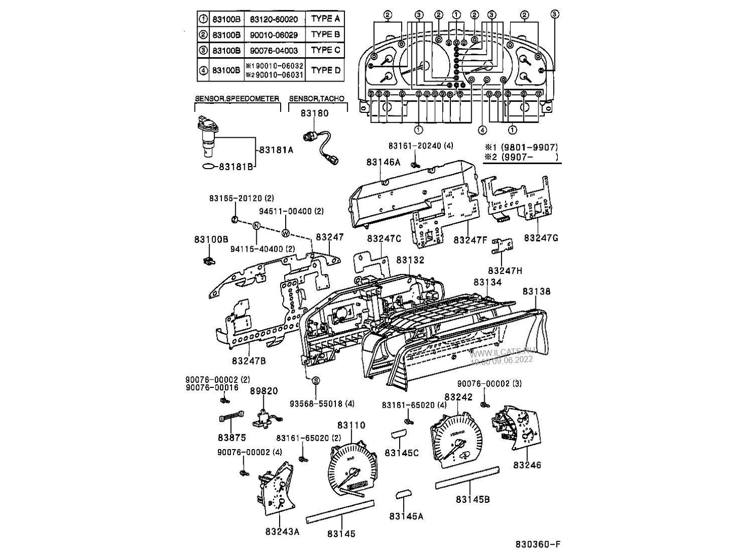 Glass, Speedometer OEM Fit For Toyota Land Cruiser