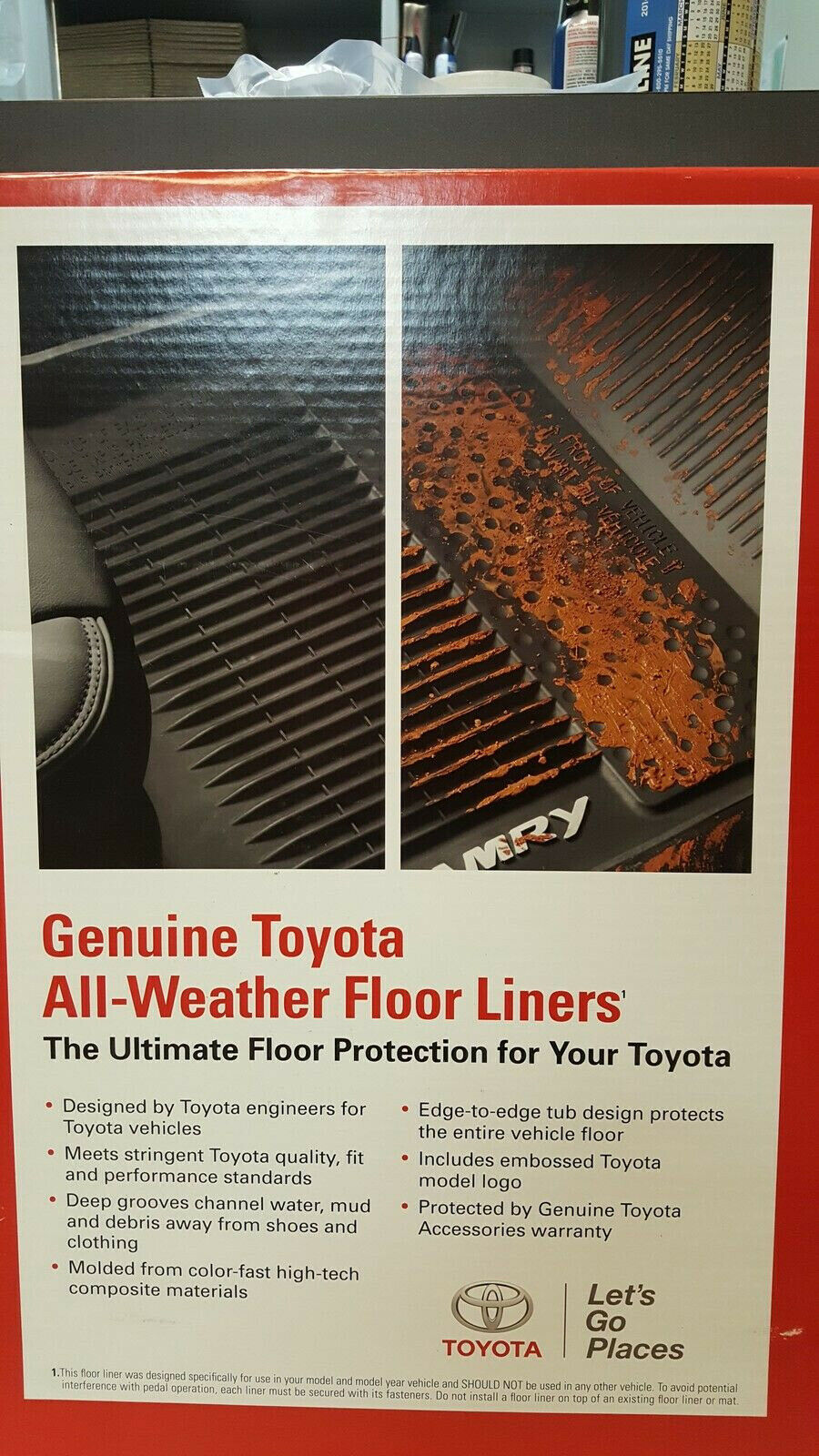 All Weather Rubber Floor Liners Mats Fit Toyota Sienna