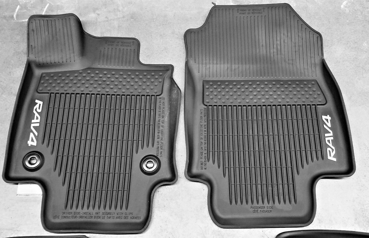 Floor Mats Rubber Black ALL Weather Liners Genuine OEM Fit For Toyota Rav4