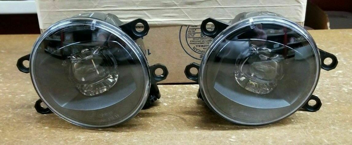 Fog Light Upgrade Set Black Bezel Fit For Toyota 4Runner Corolla Rav4 Tacoma Tundra Highlander
