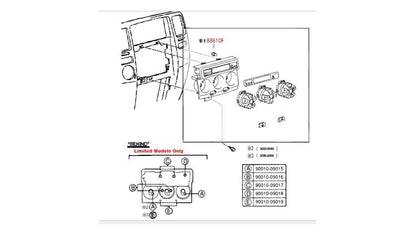 Bulb Console Cooler Control Swicth Fit For Toyota 4Runner