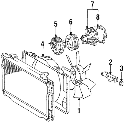 Gasket Water Pump Fit For Toyota Land Cruiser