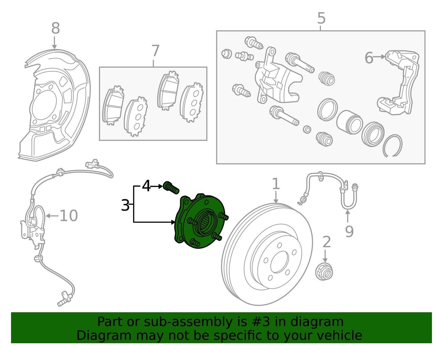 Hub Bearing Assembly Front Wheel OEM Fit For Toyota Corolla