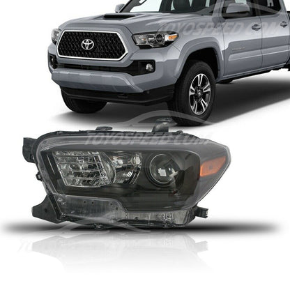 Headlight lamp and Toyota Tacoma 2016-2019, code: JX-14047-FBK-L