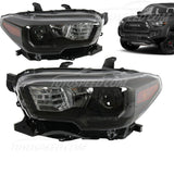 Headlights lamps and Toyota Tacoma 2016-2019, code: JX-14047-G3-BK