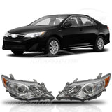 Headlights lamps and Toyota Camry 2012-2014, code: JX-14177-C