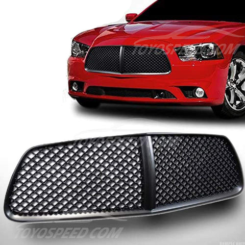 Bumper Grille and Dodge Charge 2011-2014, code: JX-7074-MBK