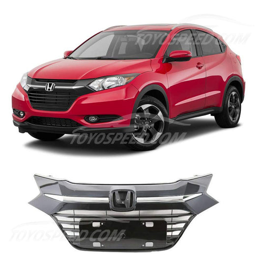 Bumper Grille and Honda HR-V 2016-2018, code: JX-7366-G2-GBCM