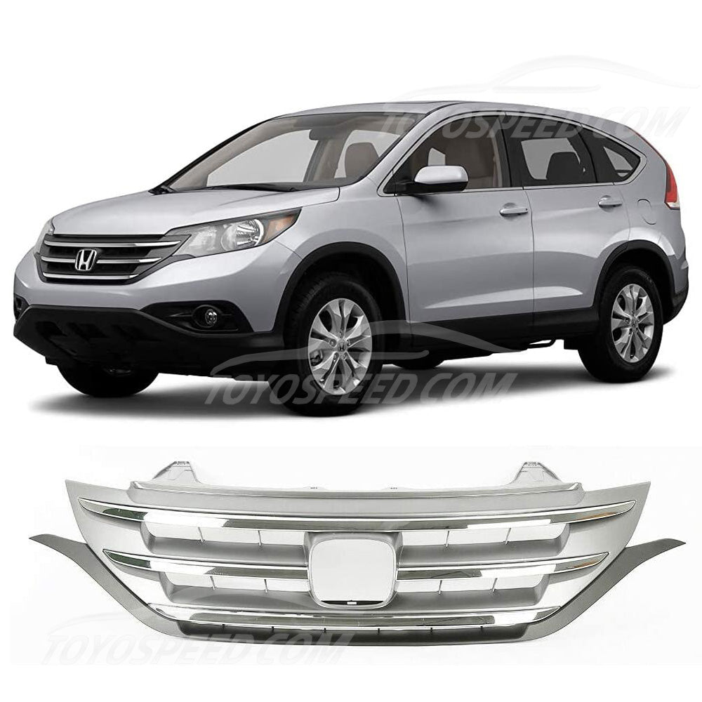 Bumper Grille and Honda CR-V 2012-2014, code:  JX-7496-GRCM