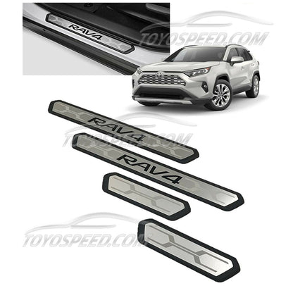 Door Protector Scuff Plate Guard Toyota RAV4 RAV-4 2019 2020 2021