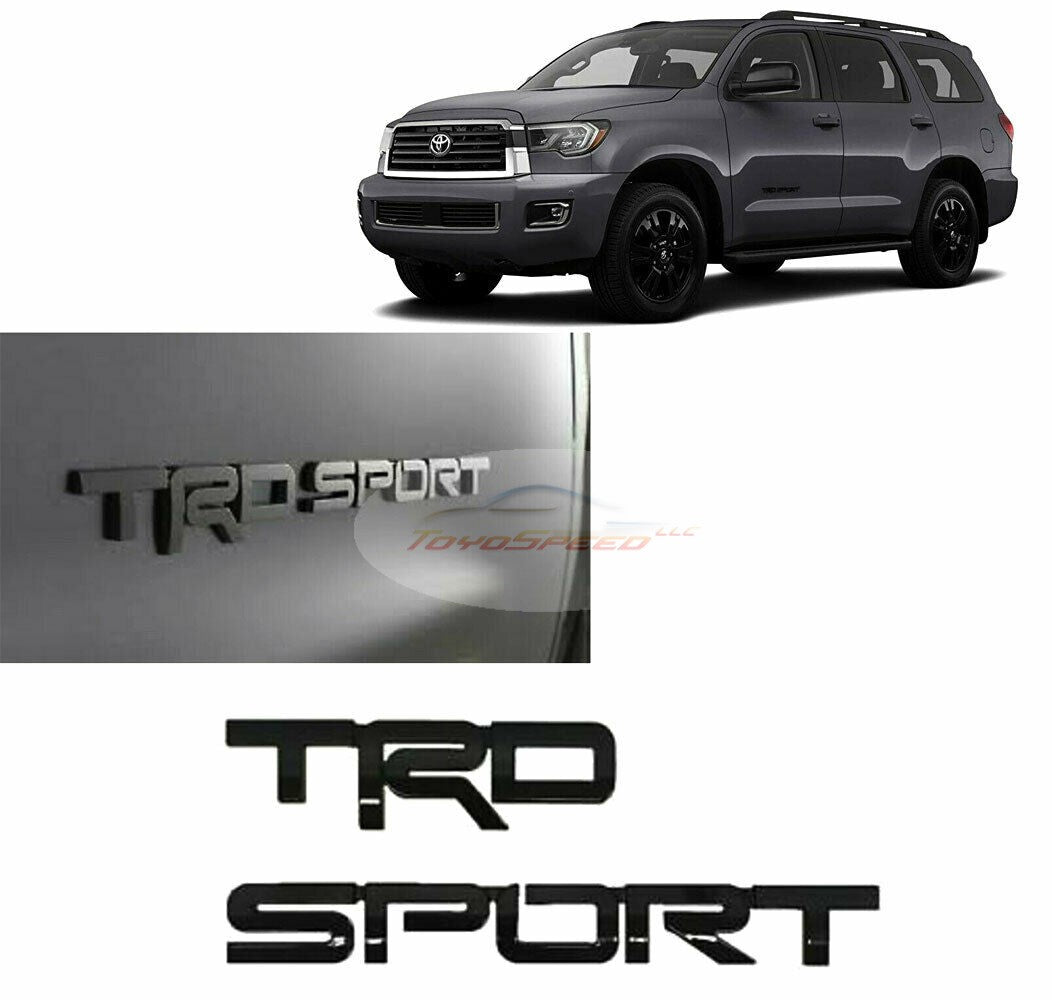 Emblem TRD Sport Black Badge Fit For Toyota Sequoia