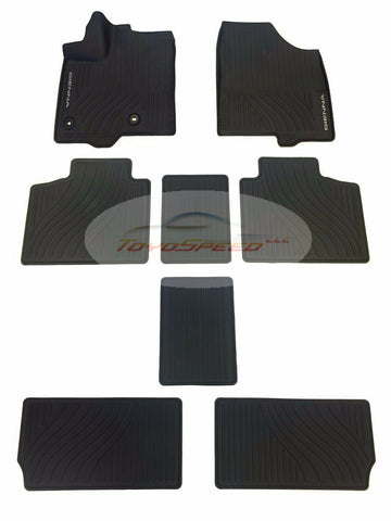 All Weather Rubber Floor Liners Mats Fit Toyota Sienna
