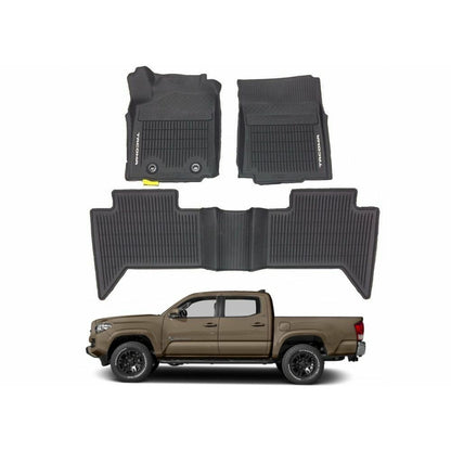 All Weather Floor Mats For 2016-2017 Toyota Tacoma Double Cab OEM PT908-36164-20