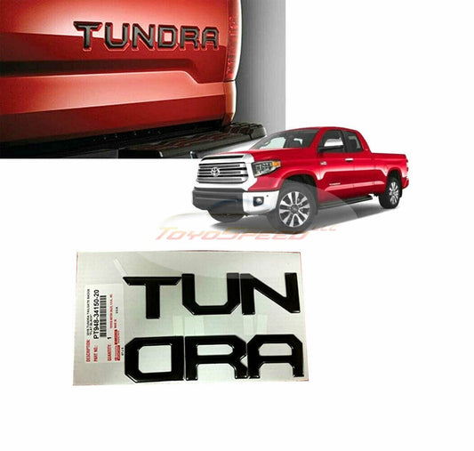 Emblem Tailgate Black Letter Inserts Fit For Toyota Tundra