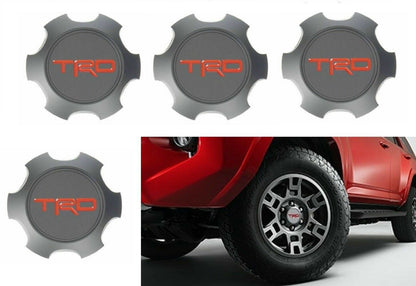 Center Cap With TRD Logo Set 4 Pcs Fit For Toyota Tacoma 4Runner FJ Cruiser