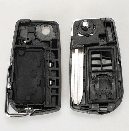 Remote Key Case Shell, Flip Folding 2 Buttons, Fit For Toyota Levin Reiz Camry