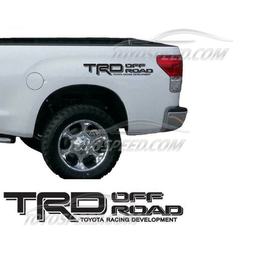 Sticker Trd Off Road Decals Toyota Tacoma Tundra Truck SET 1 Pair Black Gloss