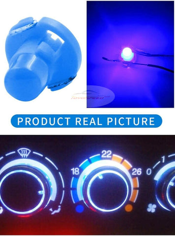 10pcs T3 LED Car Light Bulb Cluster Gauges Dashboard Blue instruments Panel Fit For Honda Civic and Toyota Camry