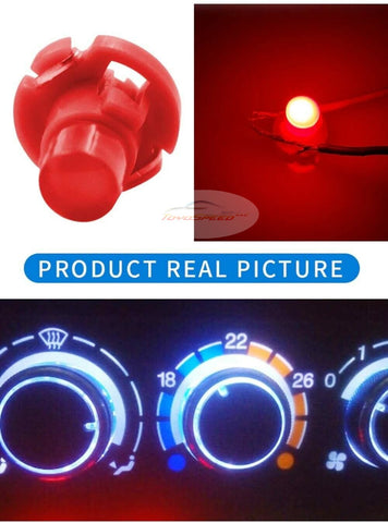 10pcs T3 LED Car Light Bulb Cluster Gauges Dashboard Red instruments Panel Fit For Honda Civic and Toyota Camry